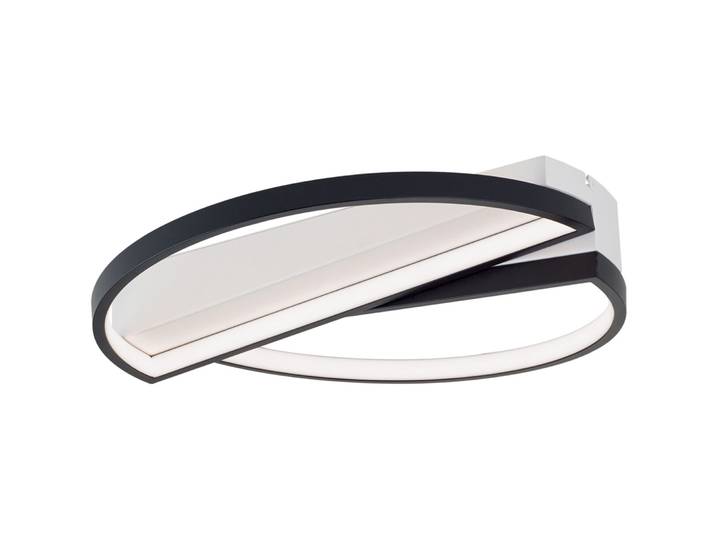 LED-DL Olga 28W schwarz/weiss - Material: Aluminium