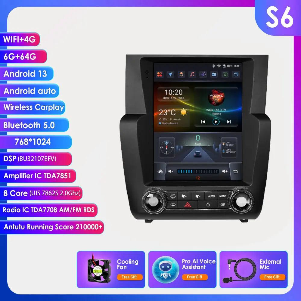 Selius 2Din Android Autoradio met GPS Navigatie, Carplay en Android Auto