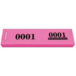 CombiCraft Nummernblock / Doppelnummer Mini in Fuchsie - 1000 Abrisse
