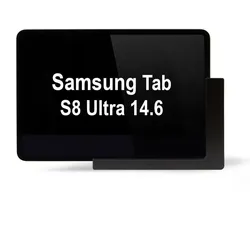 TabLines TWP022B Wandhalterung für Samsung Tab S8 Ultra 14.6, schwarz, Tablet Halterung, Schwarz
