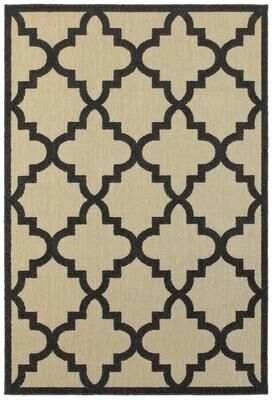 Style Haven Cara Mixed Pile Quatrafoil Lattice Indoor/ Outdoor Area Rug