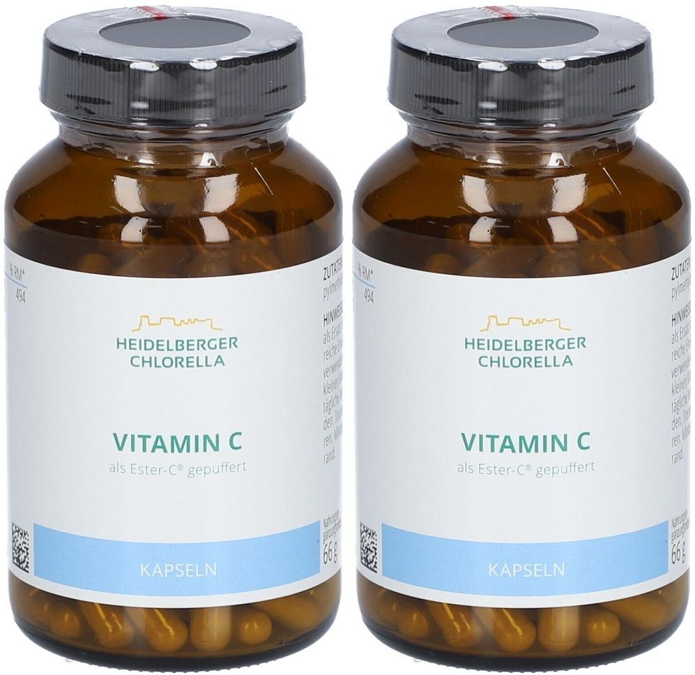 Heidelberger Chlorella Vitamin C ALS Ester-C gepuffert Kapseln 2x 2x110 St