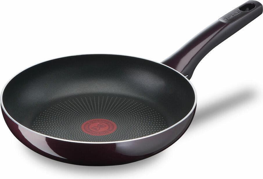 Tefal Resist Intense D52206 Universele koekenpan, zwart en rood, titanium, aluminium