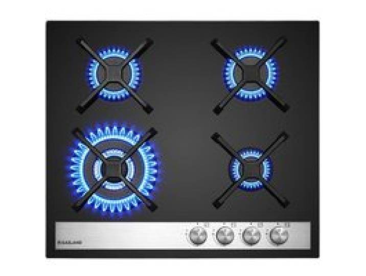 Plaque de cuisson à gaz - GASLAND - GH6604BG1FC - 4 feux - Verre trempé - 8000 W