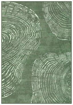 Envelor Abstract Wood Grain Area Rug, Washable Non Slip Living Room Bedroom Rug