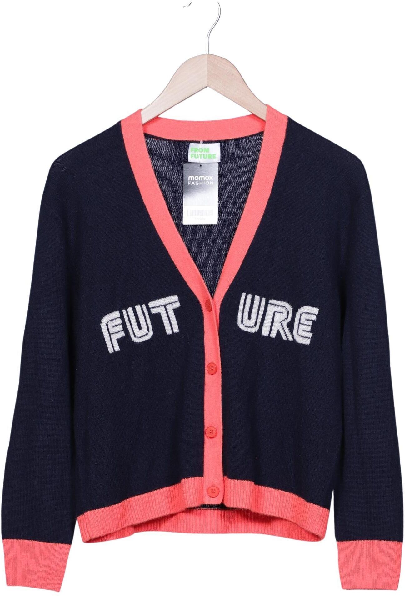 From Future Damen Strickjacke, Mehrfarbig, Gr. L, Kaschmir - Second Hand