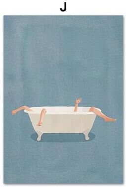 Inspired Living Modern Nordic Laundry Room Canvas Wall Art Print 40x50cm No Frame j