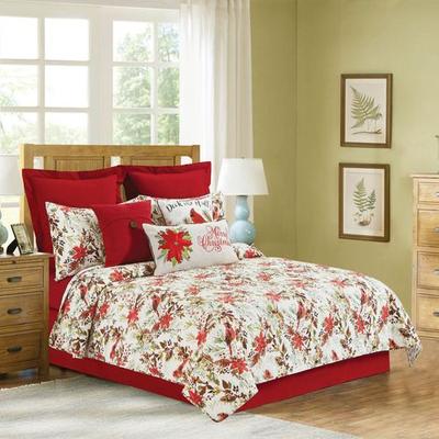 C & F Enterprises (Bedding) Averie Mini Quilt Set Red, King, Red