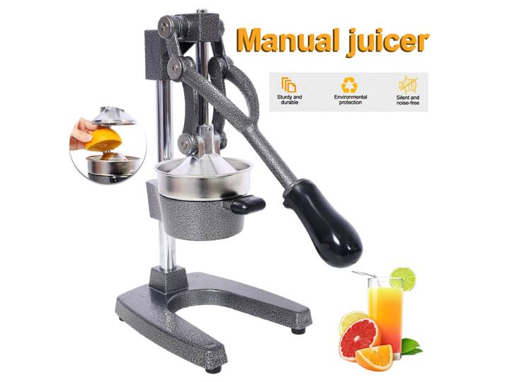 Presse-agrumes en fonte, presse-agrumes manuel Extra-Large de qualité commerciale, presse-agrumes de comptoir robuste pour jus d'orange frais