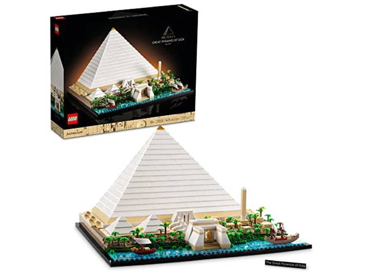 LEGO Architecture Landmark Collection Great Pyramid of Gizeh 21058 Bauset; Sammlerstückmodell für Erwachsene (1.476 Teile)