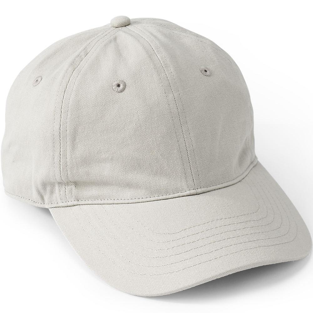 Baseball-Kappe aus Baumwolle für Herren, Herren, size: regular, Grau, Baumwolle, by Lands' End