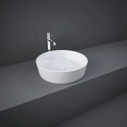 RAK Resort Aufsatzbecken-Waschbecken FEECT4200AWHA rund, Ø 42cm, weiß alpin