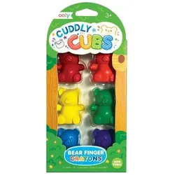 Ooly, Malstifte, Cuddly Cubs Teddybär-Fingermalstifte 6 Stk (6x)