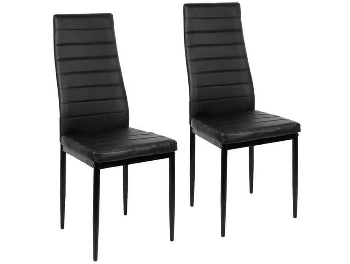 Chaise de Salle à Manger - OHMG - Lot de 2 - Noir - Classique - Intemporel - Intérieur