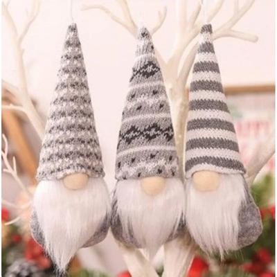 Uplift Treasures 3pcs Plush Christmas Santa Elves Hanging Ornaments 3pcs Plush Christmas Santa Elves Hanging Ornaments