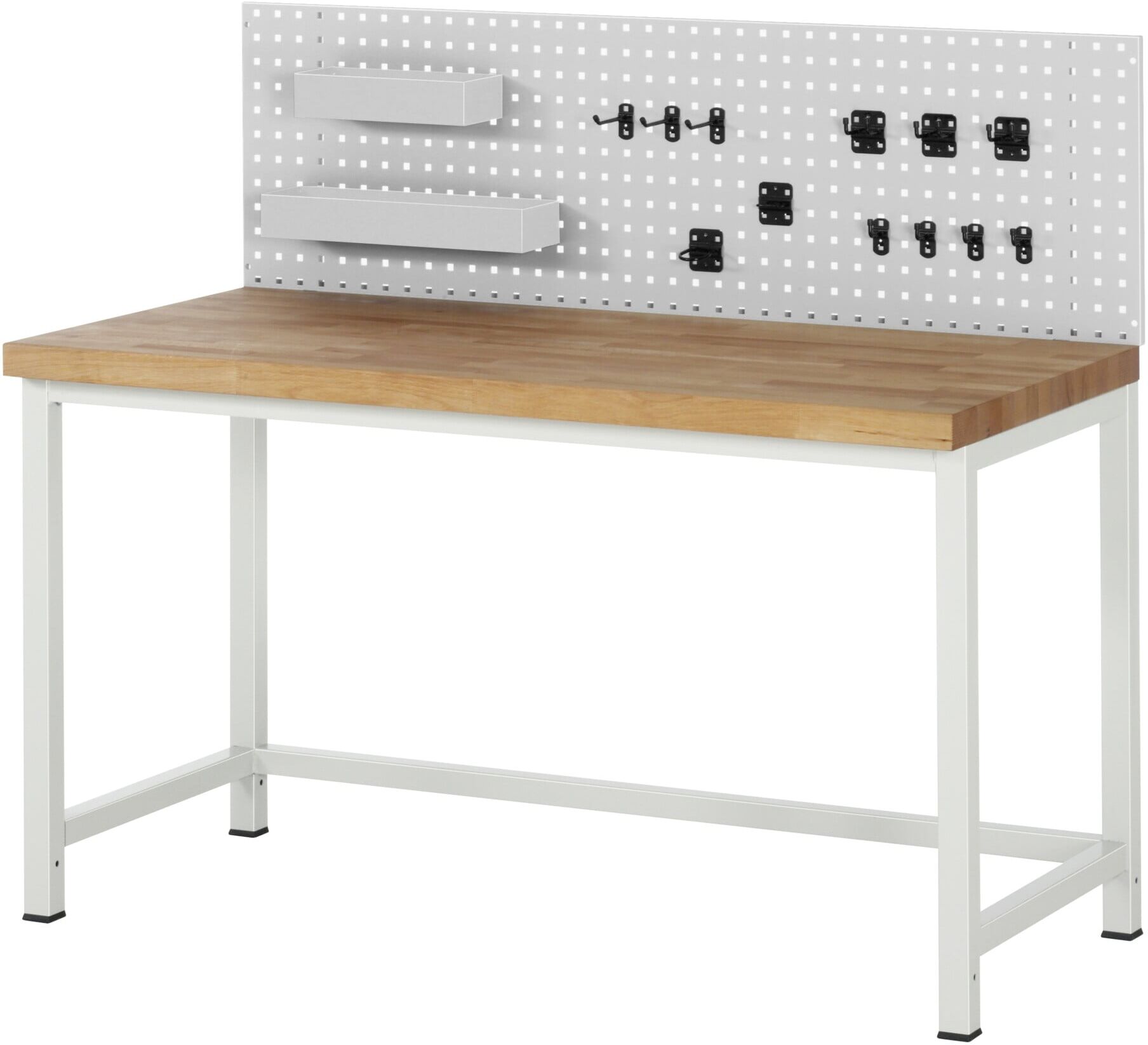 Rau Lochplatte für Werkbankmontage mit Hakenset BxTxH 1500x15x450mm (09-L1500DM-01.12)