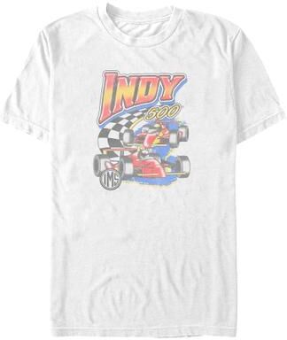 Men's Big & Tall Indy Swoosh by Mad Engine in White (Size 4XL)