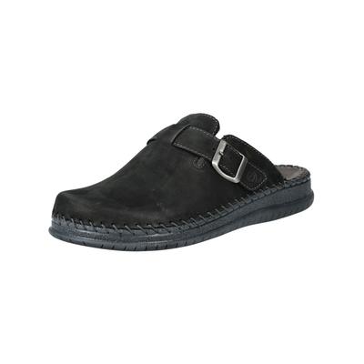 Pantolette ROHDE "Rohde Pantoletten Veloursleder", Herren, Gr. 44, schwarz, Veloursleder, Schuhe Pantolette