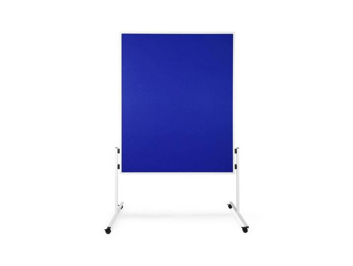 Master of Boards Standtafel Filz-Moderationstafel, 2 Farben, Tafel, Doppelseitig nutzbar, Mit Rollen