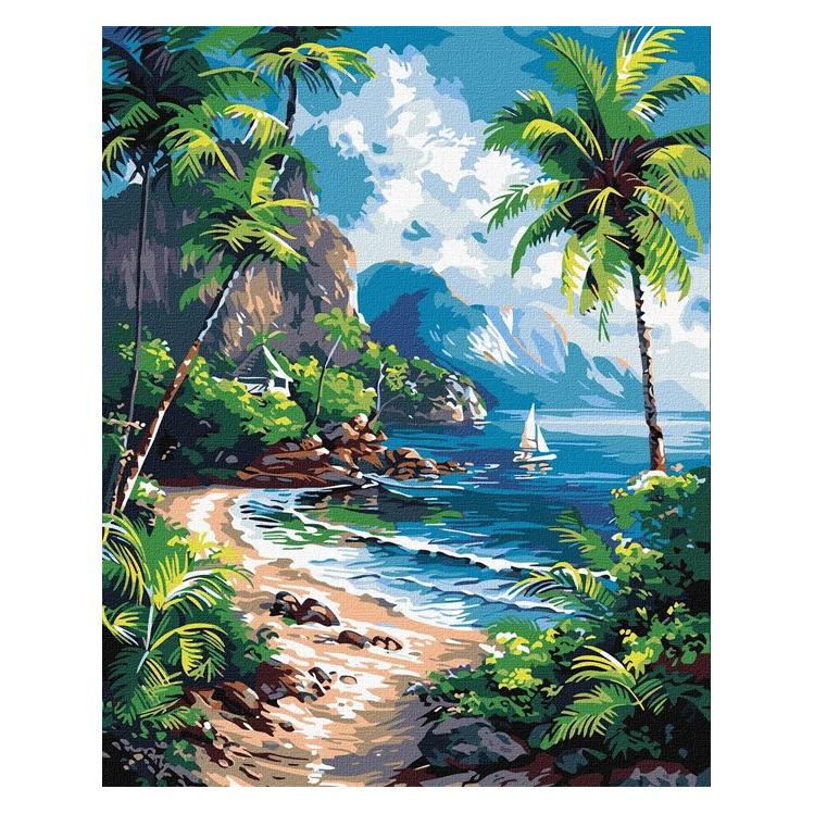 Ideyka Malen nach Zahlen - Tropisches Paradies 40x50cm (KHO2795)