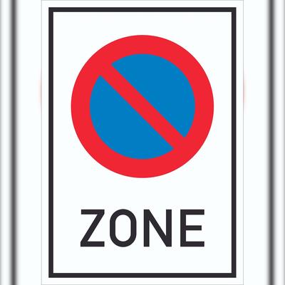 HB-Druck Beginn Eingeschränktes Haltverbot Schild A6 (105x148mm)