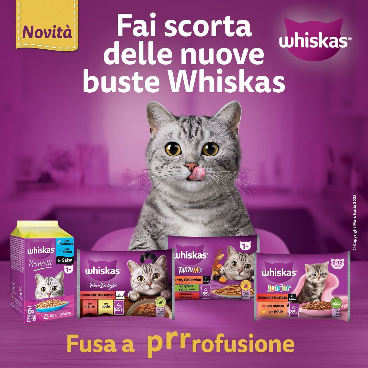 Whiskas Cat Busta Multipack 40x85G MIX CARNE E PESCE