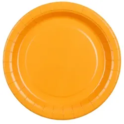 150x Pappteller, hellorange, 18 cm