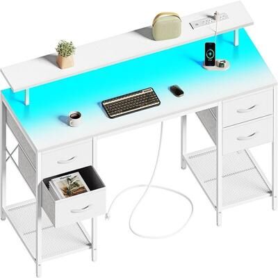 No 55 inch Computer Desk with 4 Drawers