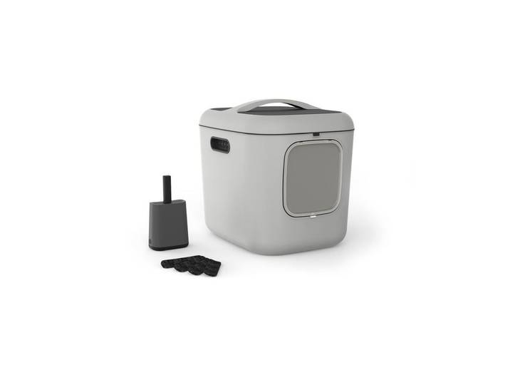 Katzentoilette ROTHO Bea XL , grau, B:49,9cm H:57,6cm L:61,4cm, Tiertoiletten, Katzentoilette