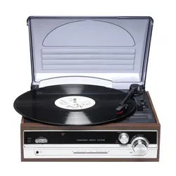 Denver VPR-190 Retro Plattenspieler mit Lautsprechern & FM-Radio