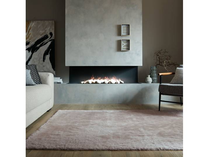 Hochflorteppich Alpine Faux Fur 80 x 150cm Grau/Grau