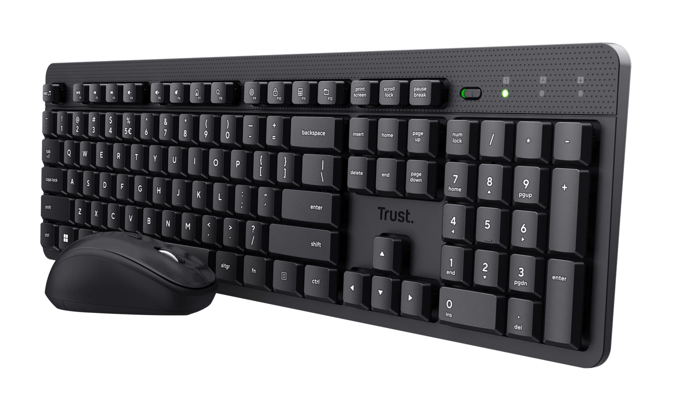 Trust Büro Tastatur RF Wireless Ody II (Schwarz) 25021