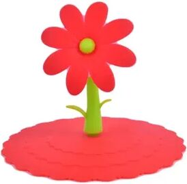Uplifted Trends Silicone Cup Lid BPA Free Dust Proof Mug Cover red