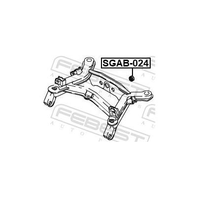 FEBEST Lagerung, Differential SGAB-024 für SSANGYONG