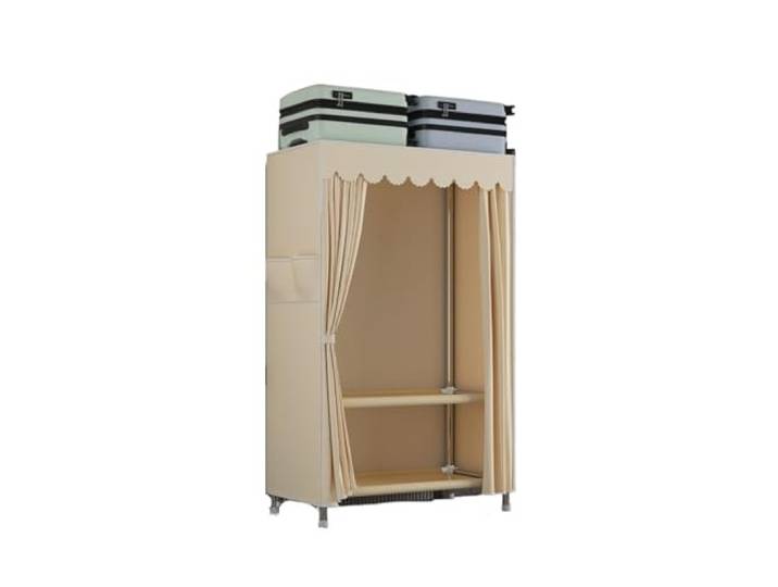 MCLIUJIA Mobiler Kleiderschrank Einfacher Stoff-Kleiderschrank, Abnehmbare Tragbare Kleiderschrank-Regale, Kleiderständer for Schlafzimmer Schneller und einfacher Aufbau(170x46x80cm)