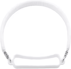 Uplift Curations Universal Silicone Water Bottle Handle Strap Portable Bottle Carrier For 840oz Bottles white