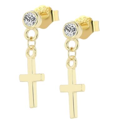 Paar Ohrhänger ADELIA´S, gold, Ohrringe, Damen, Damen, Silber 925 (Sterlingsilber)