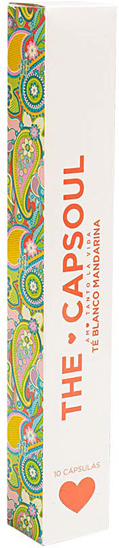 The Capsoul Cápsulas Té blanco mandarina cápsulas compatibles Nespresso 10 u