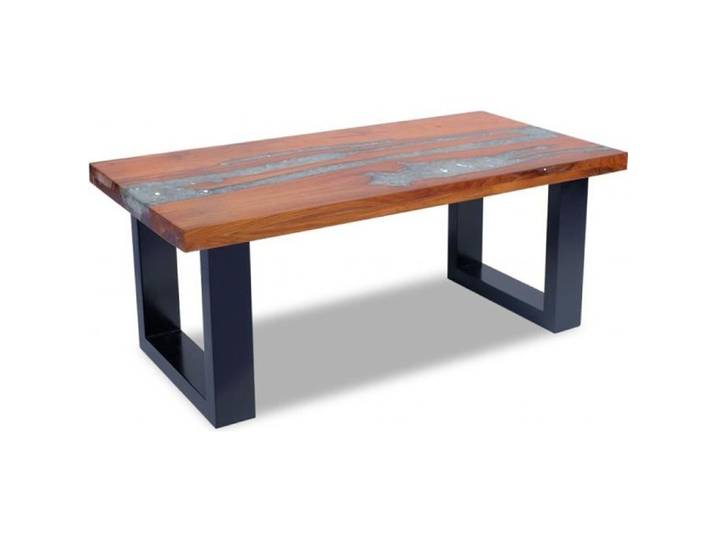 Table basse Teck Résine 100x50 cm 243467