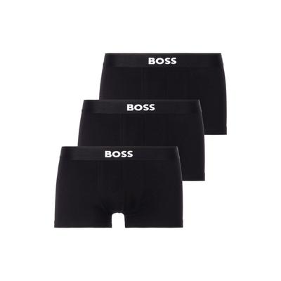 Trunk BOSS "3P Trunk BOSS ONE", Herren, Gr. XXL (56), Jersey, schwarz (schwarz 001), Jersey, Obermaterial: 95% Baumwolle, 5% Elasthan, Unterhosen, mit unifarbenen Bund