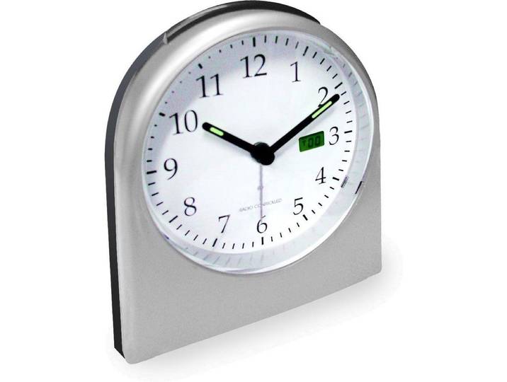 Technoline WT 755 - Wekker - Analoog - DCF-77 radiogestuurde klok - Snooze - Licht - Fluorescerende wijzers - Wit