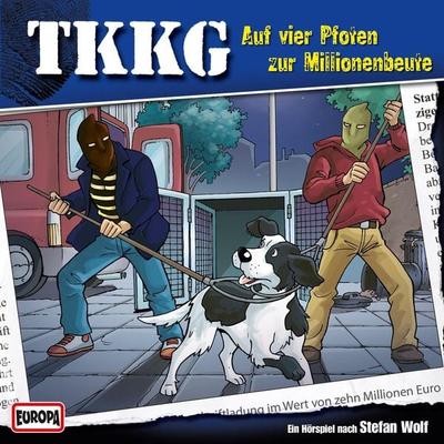 TKKG - Folge 133: Auf vier Pfoten zur Millionenbeute - , Audio, 4064066625320