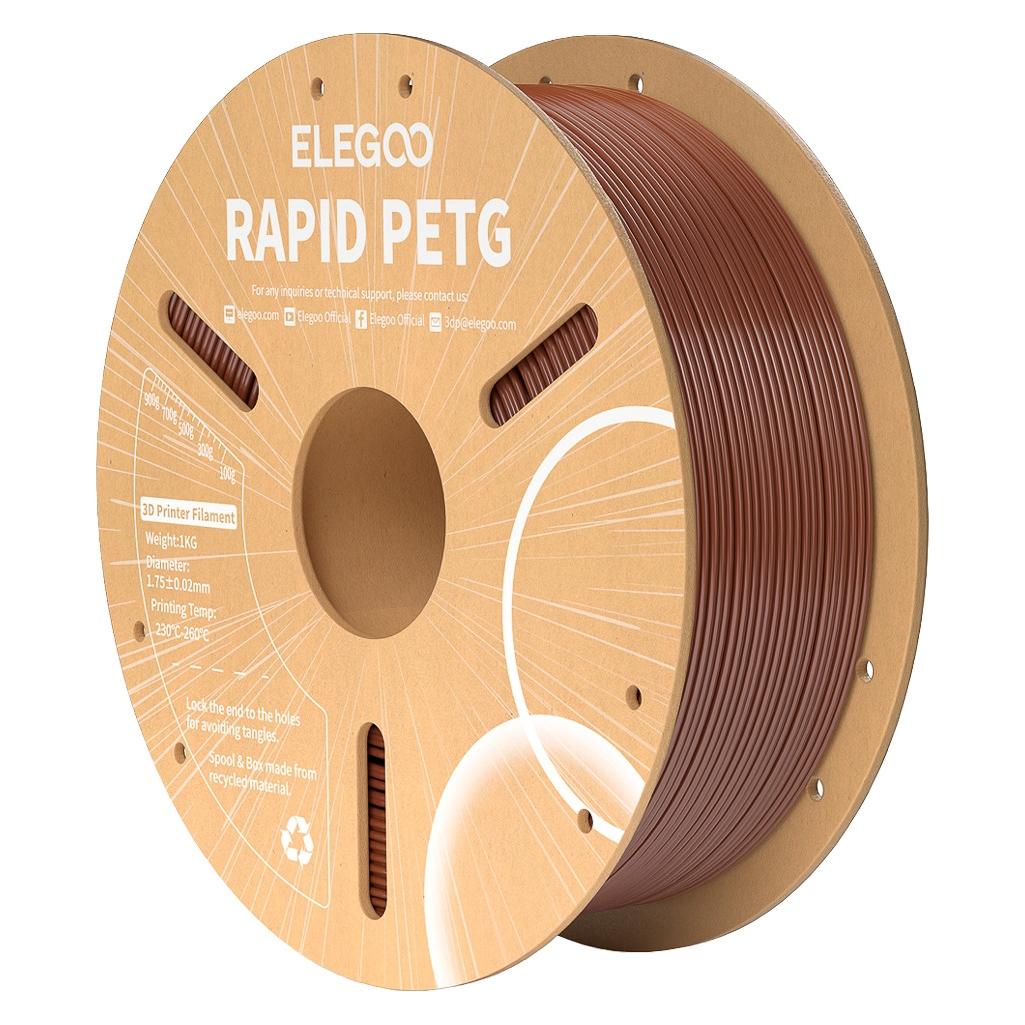 Elegoo RAPID PETG 1,75mm BROWN 1kg 3D FILAMENT (PETG, 1000 g, 1.75 mm) (50.203.0225)