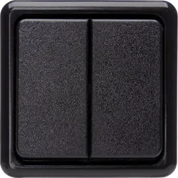 Kopp 513505005 STANDARD - Aufputz Serienschalter, Farbe: schwarz