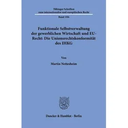 Nettesheim:Funktionale Selbstverwaltung, Fachbücher von Martin Nettesheim