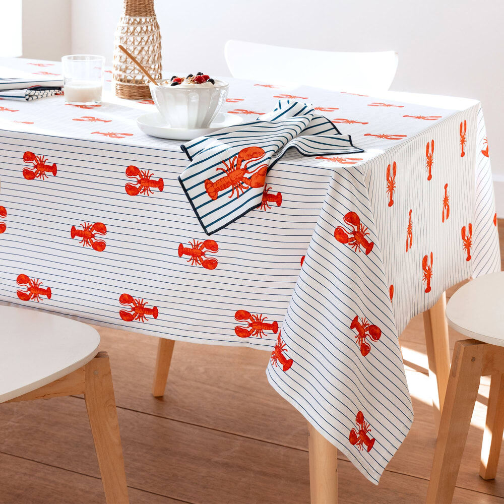Becquet Nappe en coton orange 140x250cm Orange 250x1x140cm