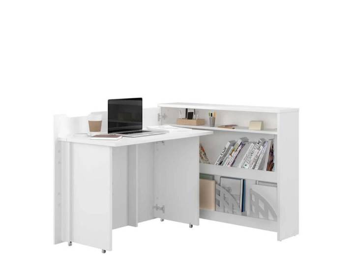 Bureau escamotable 115 cm - ENJOY Blanc