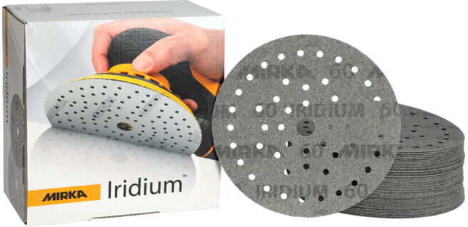 Mirka Abrasif papier IRIDIUM 150 mm Grain 60 Grip (246M105060)