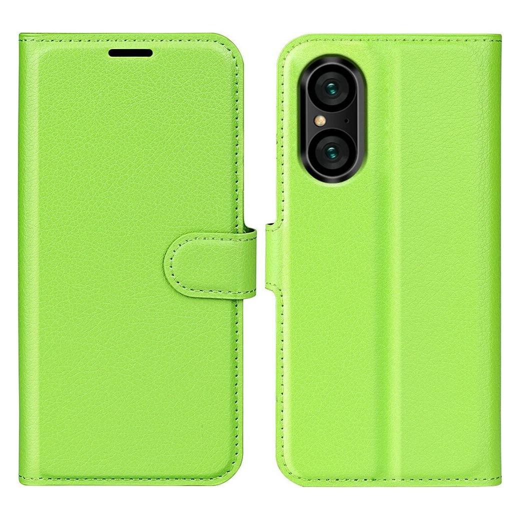Cover-Discount Sony Xperia 5 V - Leder Etui Hülle grün (Sony Xperia 5 V) (660159300F)