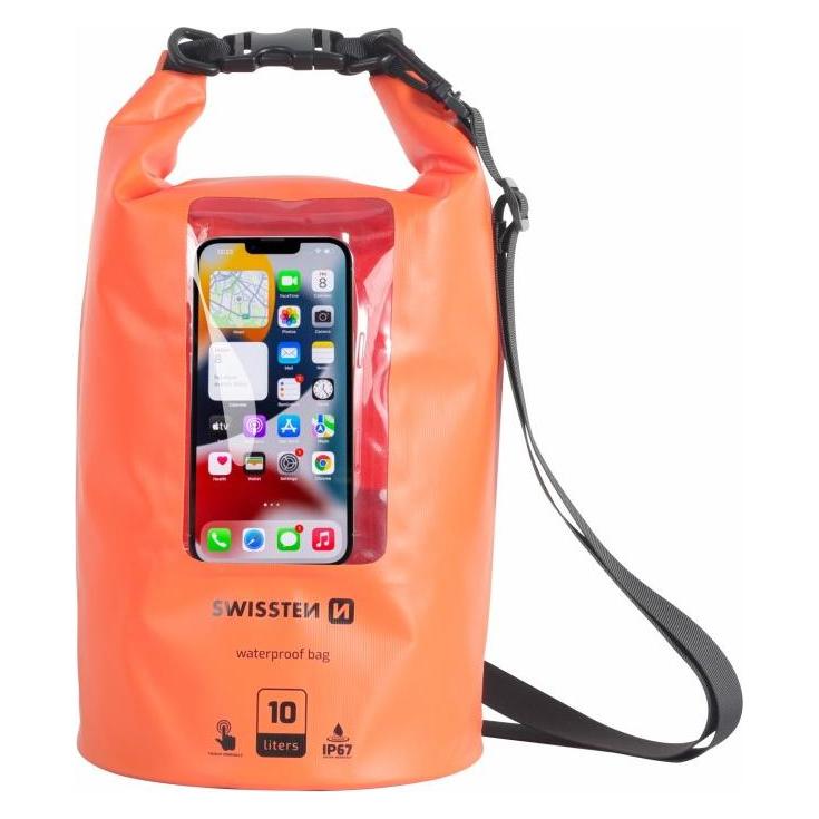Swissten Waterproof Case Orange (10L) (10 l) (32900820)